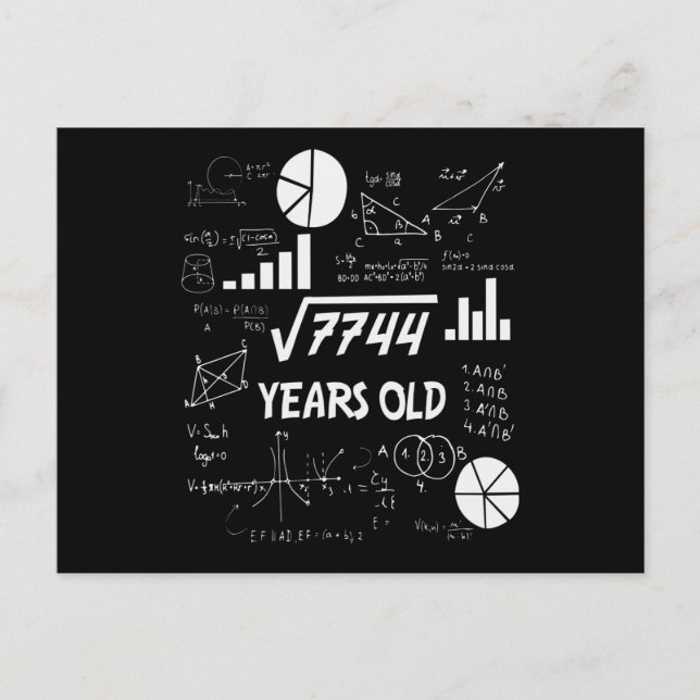 Carte Postale Cadeau pour les 88 ans d'un professeur de mathémat (Devant)
