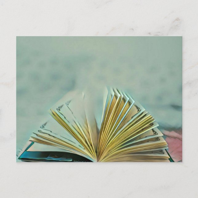 Carte Postale Cadeau pour les amoureux de la lecture (Devant)