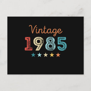 Carte Postale Cadeau Rétro 40 ans Anniversaire 1985 40 ans