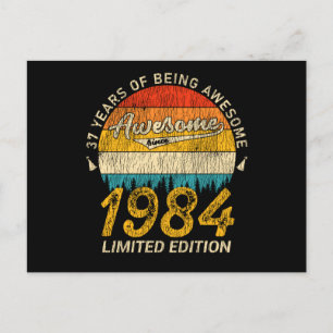 Carte Postale Cadeau Rétro Incroyable 41 Ans pour 41e Anniversai