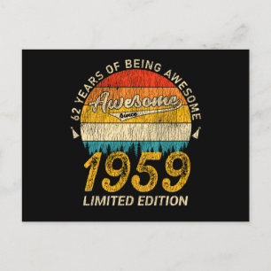 Carte Postale Cadeau Rétro Incroyable 66 Ans pour les 66 Ans d'A