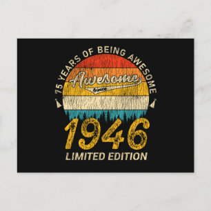 Carte Postale Cadeau Rétro Incroyable 79 Ans pour un Anniversair