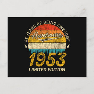 Carte Postale Cadeau Rétro Incroyable pour 72 ans Anniversaire 1