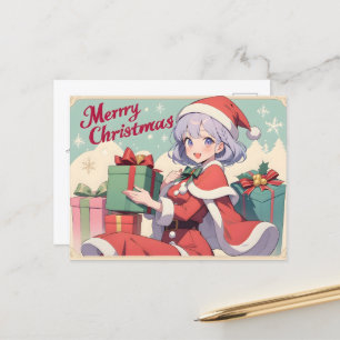 Carte postale Cadeau Retro Santa Claus