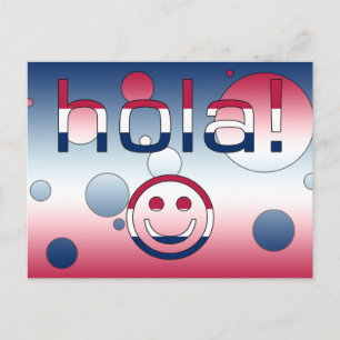Carte Postale Cadeaux américains espagnol Bonjour / Hola Face