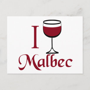Carte Postale Cadeaux aux amateurs de vin de Malbec