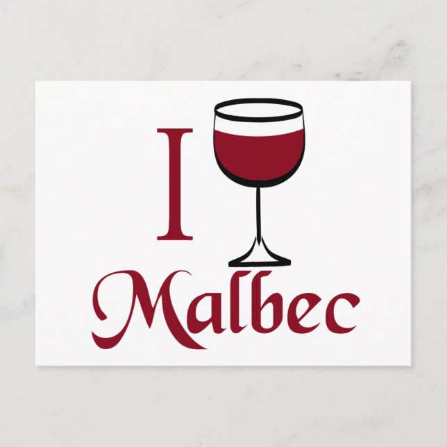 Carte Postale Cadeaux aux amateurs de vin de Malbec (Devant)
