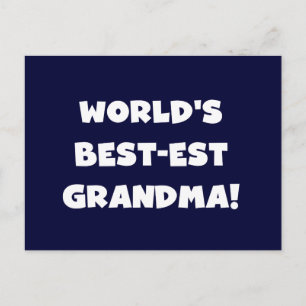 Carte Postale Cadeaux blancs des textes de grand-maman du