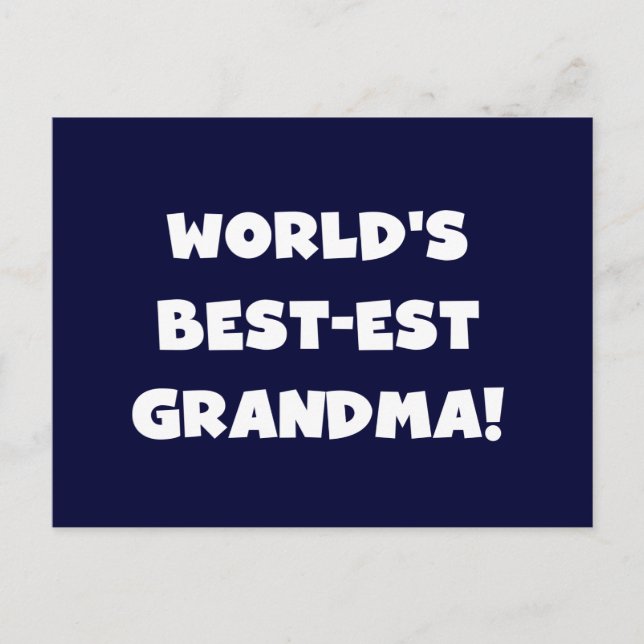 Carte Postale Cadeaux blancs des textes de grand-maman du (Devant)