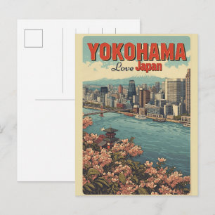 Carte Postale Cadeaux Chinatown de la ville vintage de Yokohama