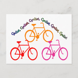 Carte Postale Cadeaux Cyclistes, Manie Vélo !