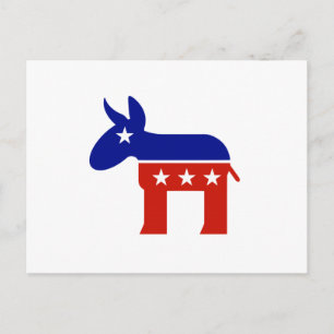 Carte Postale Cadeaux d'âne de Démocrate