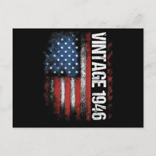 Carte Postale Cadeaux de 80 ans d'anniversaire Vintage 1946 80 a