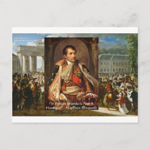 Carte Postale Cadeaux de citation de Napoléon "Politique de bêti