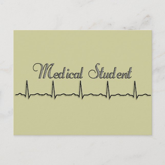 Carte Postale Cadeaux de conception QRS étudiant Médicale (Devant)