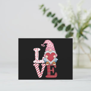 Carte Postale Cadeaux de couple d'amour de gnome pour la Saint-V