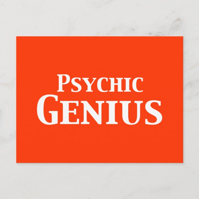 Carte Postale Cadeaux de génie psychique (Devant)