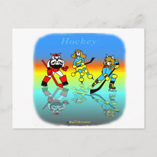 Carte Postale Cadeaux de hockey cool pour enfants