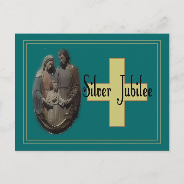 Carte Postale Cadeaux De Jubilé D'Argent Pour Les Soeurs (Devant)
