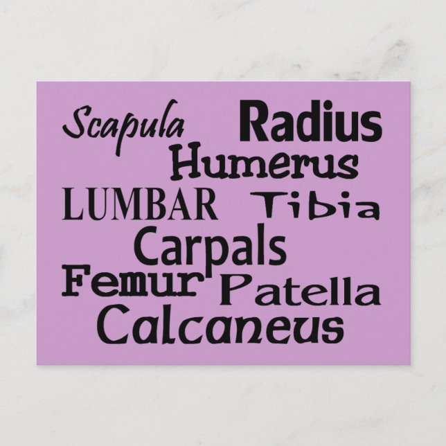 Carte Postale Cadeaux de médecin orthopédique/chirurgien (Devant)