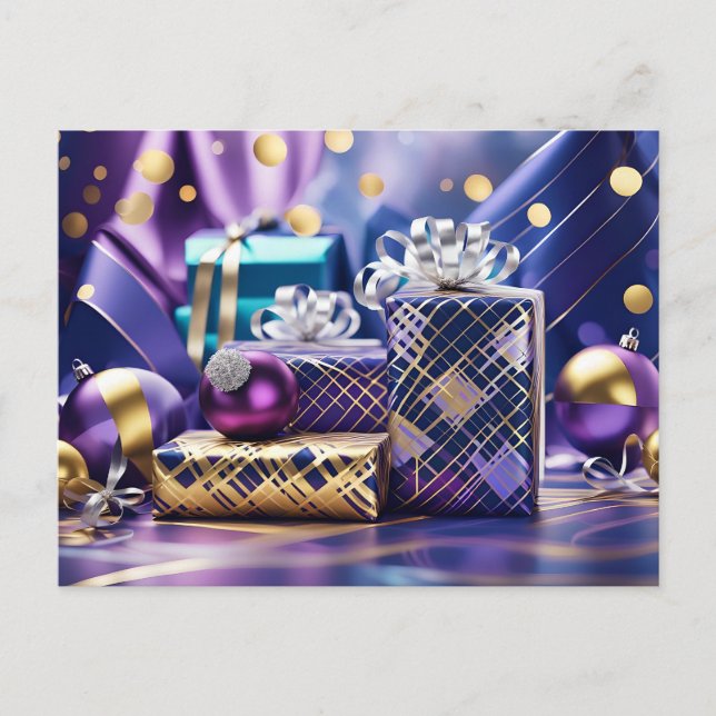 carte postale cadeaux de noël (Devant)