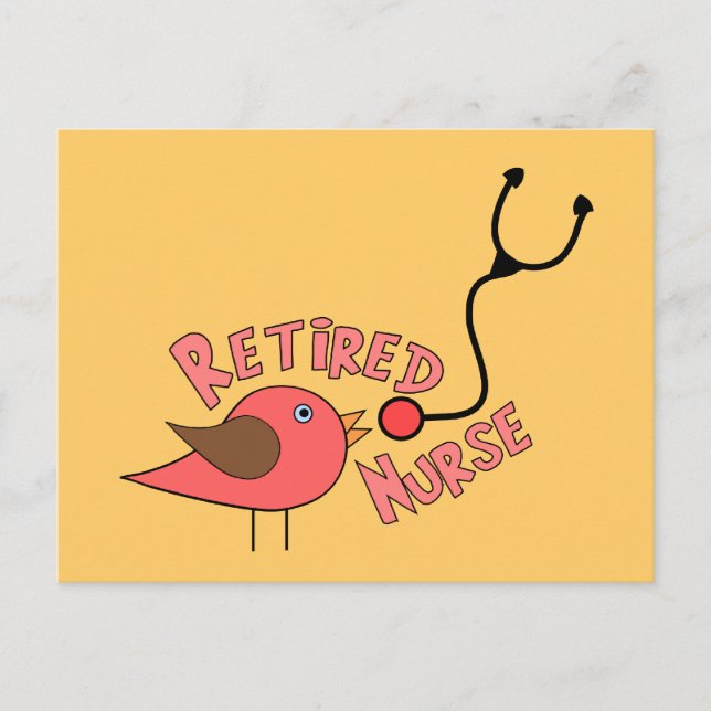 Carte Postale Cadeaux de soins infirmiers à la retraite (Devant)