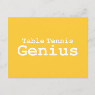 Carte Postale Cadeaux de tennis de table de génie