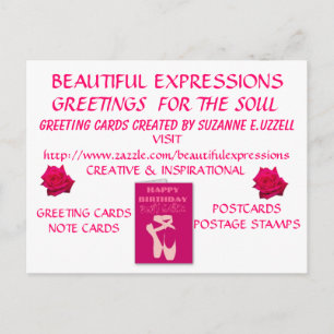 CARTE POSTALE CADEAUX D'EXPRESSIONS BEAUX