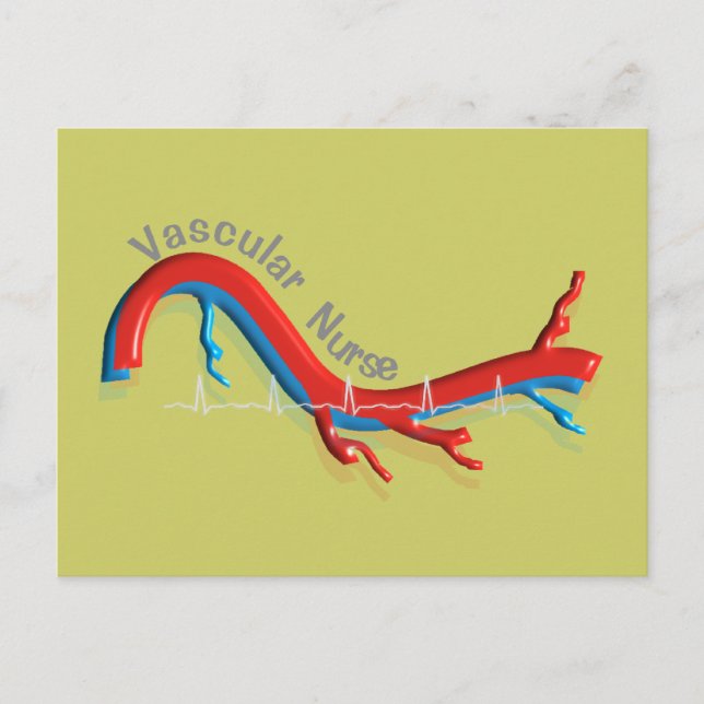 Carte Postale Cadeaux d'infirmières vasculaires uniques (Devant)
