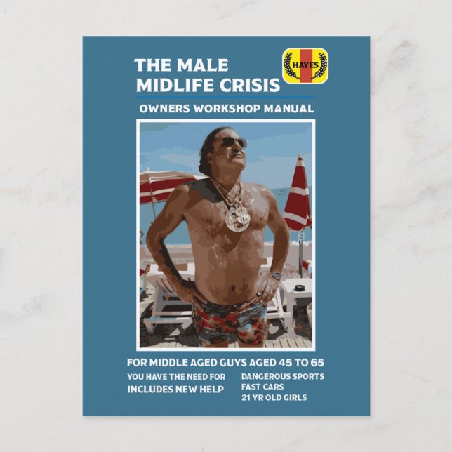 Carte Postale Cadeaux drôles de crise de la quarantaine pour hom (Devant)