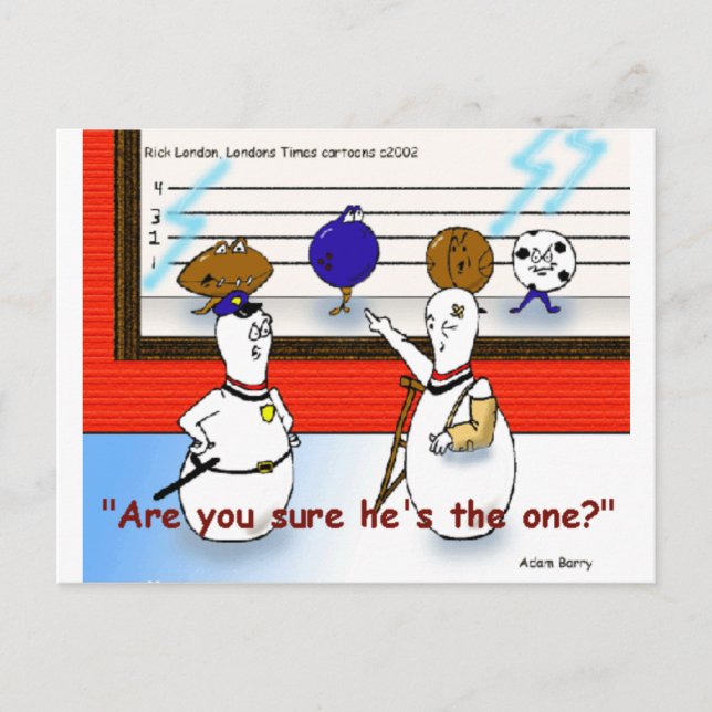 Carte Postale Cadeaux drôles et objets de collection Crimes de b (Devant)