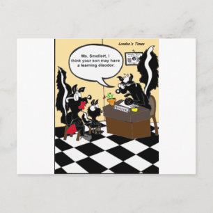 Carte Postale Cadeaux drôles et T-shirts désodorisants Skunk Lea
