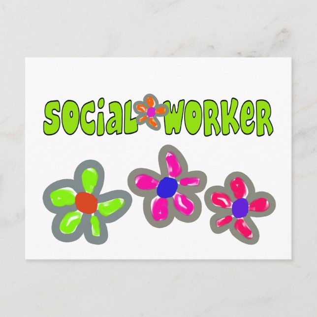 Carte Postale Cadeaux d'un travailleur social (Devant)