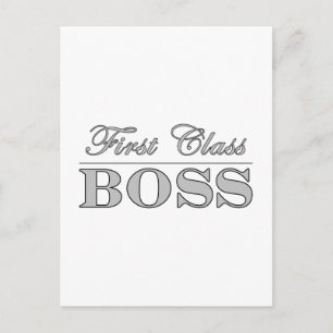 Carte Postale Cadeaux élégants pour boss de première classe