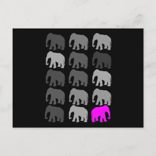 Carte Postale Cadeaux Eléphant PopArt