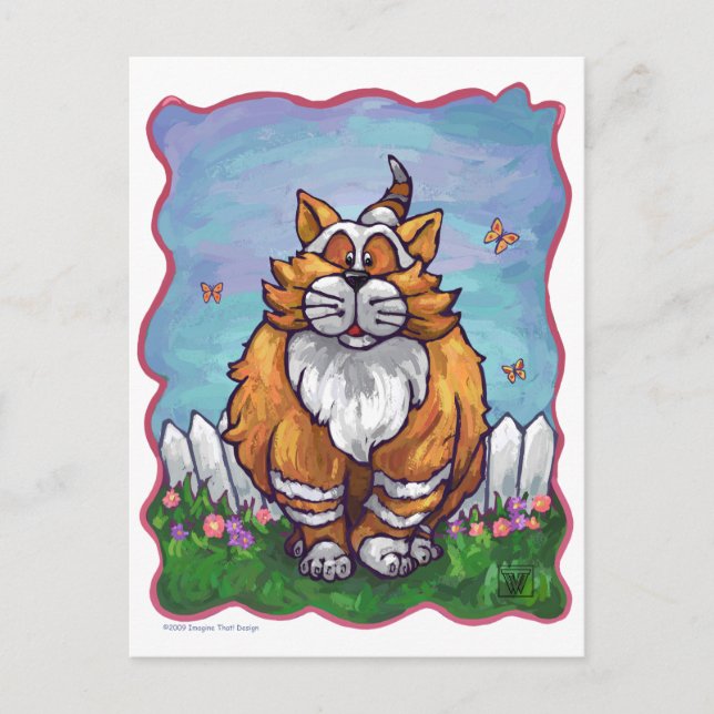 Carte Postale Cadeaux et Accessoires Chat Roux (Devant)