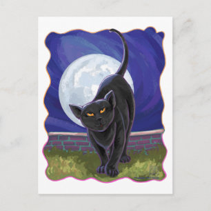 Carte Postale Cadeaux et accessoires de chat noir