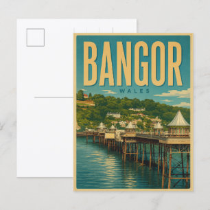 Carte Postale Cadeaux et souvenirs de Bangor vintage, nord du Pa