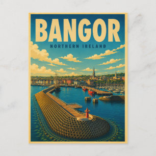 Carte Postale Cadeaux et souvenirs vintage Bangor Irlande du Nor