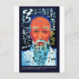 Carte Postale Cadeaux et T-shirts Citation Lao Tzu Amour/Passion