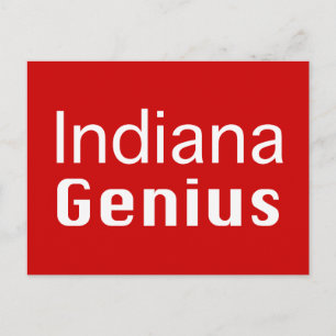 Carte Postale Cadeaux Indiana Genius