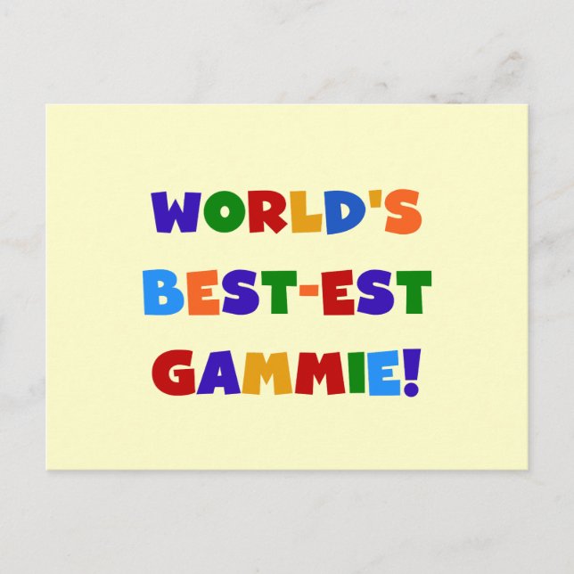 Carte Postale Cadeaux lumineux de couleurs du Meilleur-est (Devant)