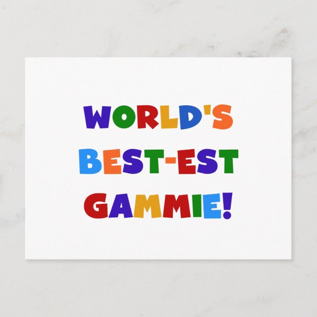 Carte Postale Cadeaux lumineux de couleurs du Meilleur-est (Devant)