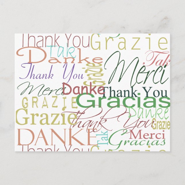 Carte Postale Cadeaux Merci (Devant)