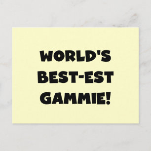 Carte Postale Cadeaux noirs et blancs du Meilleur-est Gammie du
