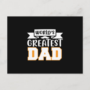 Carte Postale Cadeaux papa Le plus grand papa du monde