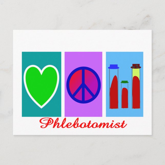 Carte Postale Cadeaux Phlebotomistes (Devant)
