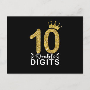 Carte Postale Cadeaux pour filles de 10 ans couronne