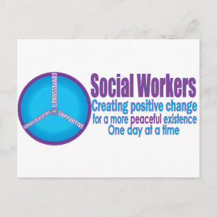 Carte Postale Cadeaux pour les travailleurs sociaux