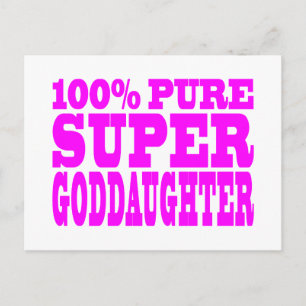 Carte Postale Cadeaux roses cool 4 filles : Super Godgirl